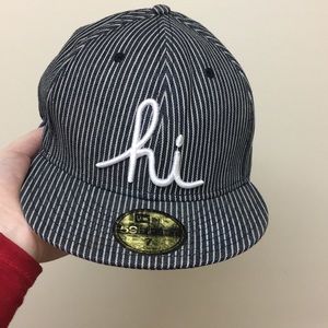 Navy Pinstripe Hawaii Hat